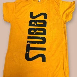 Mustard Regular Fit T-Shirt with Logo on Chest