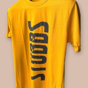 Mustard Regular Fit T-Shirt with Logo on Chest