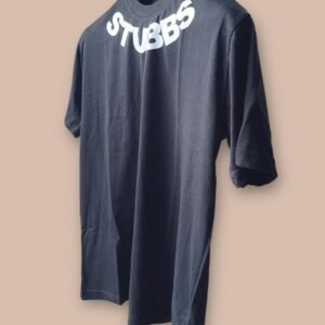 Regular Fit Black T-shirt with Logo on Neck